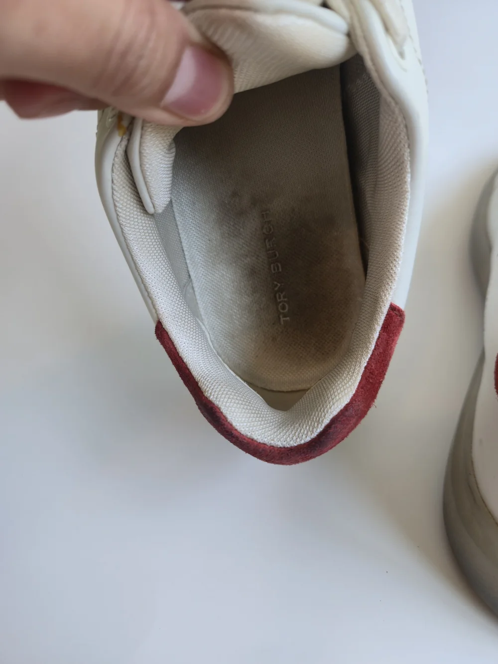 Tory Burch Howell Court Sneakers shoes women's 7 Off-white leather